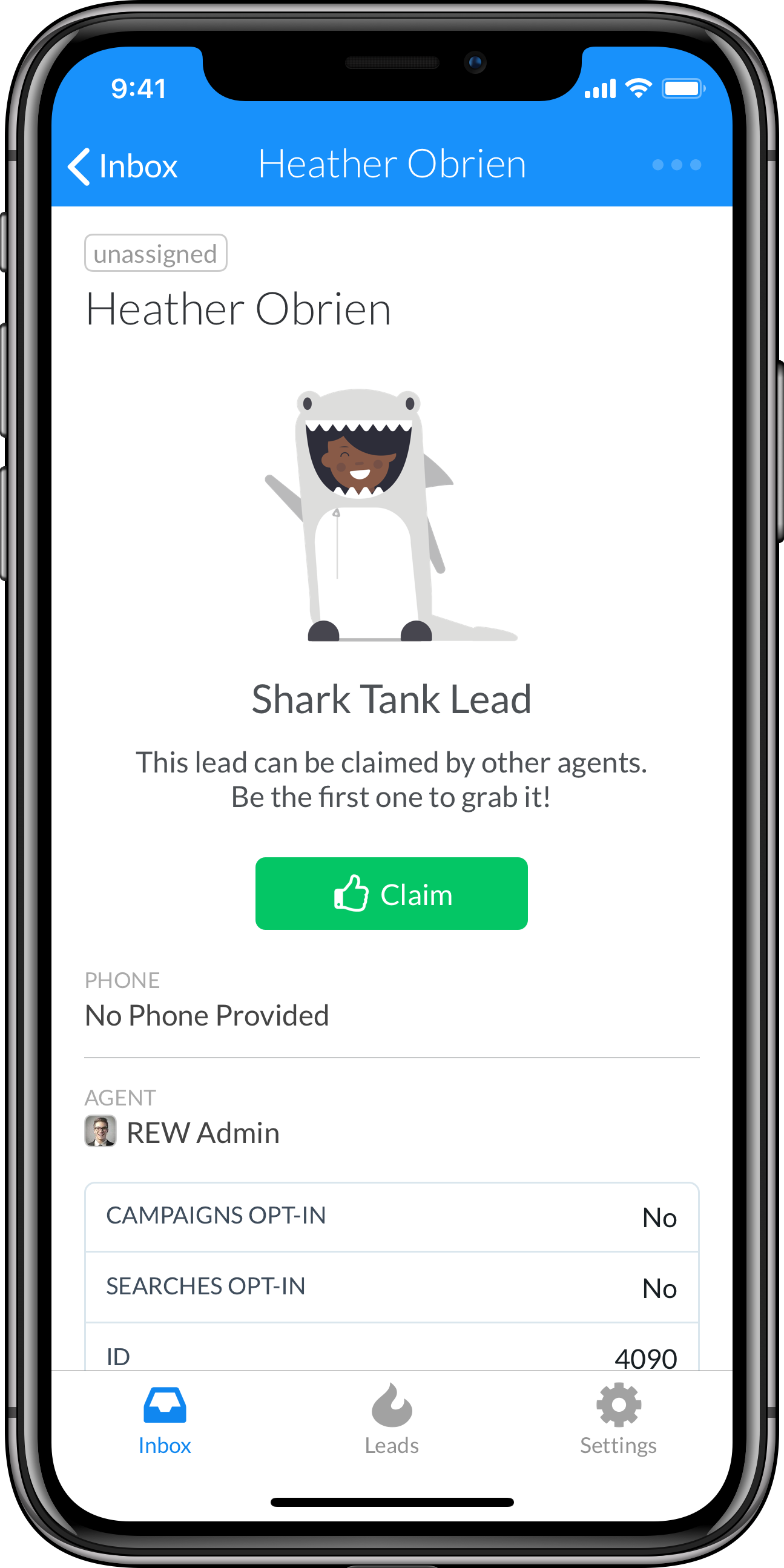 Shark Tank on REW Leads iOS
