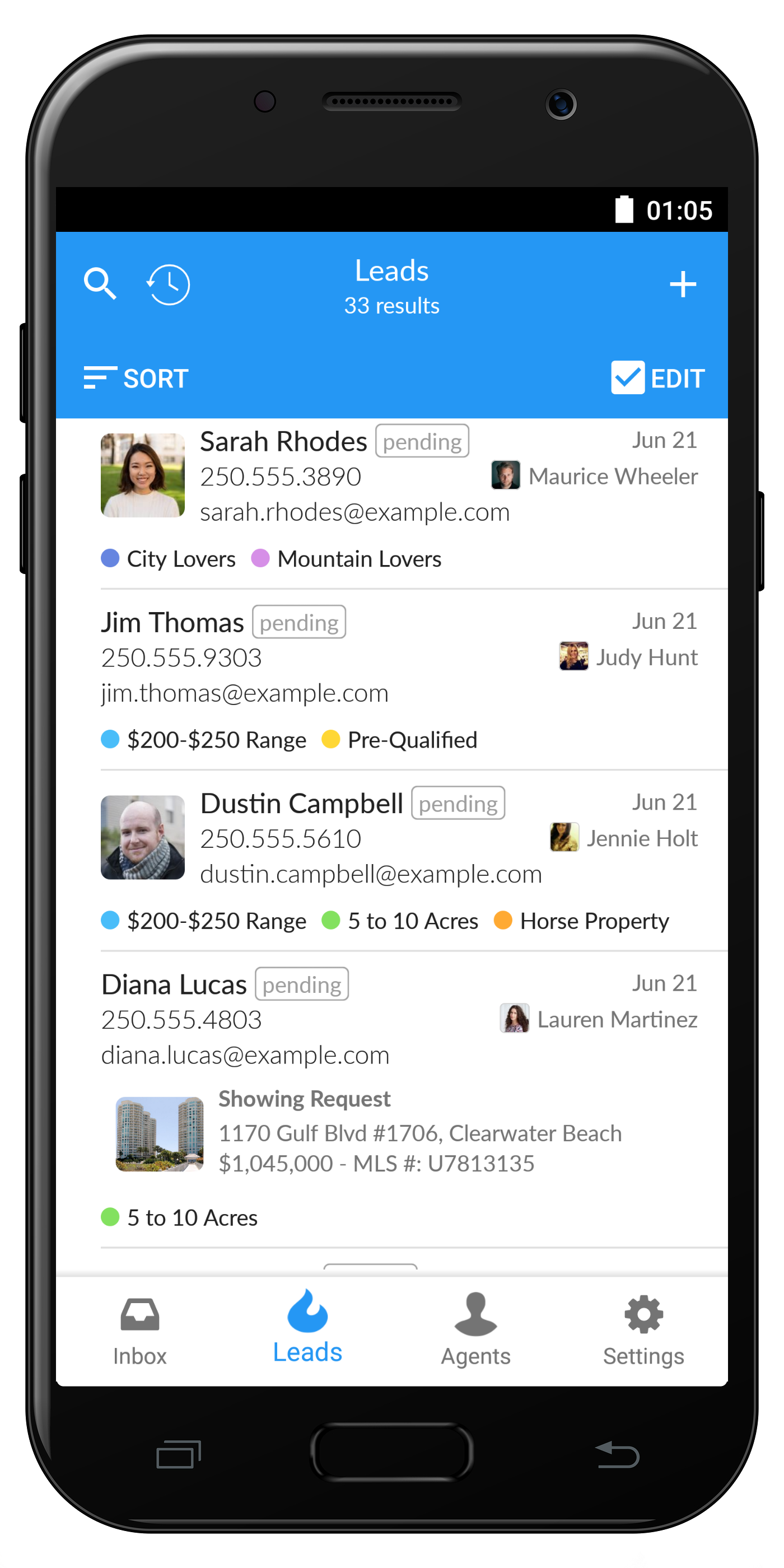 REW Leads for Android